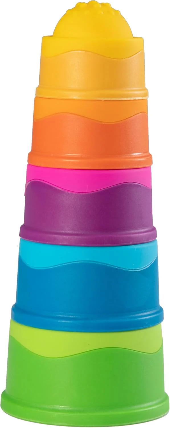 Popping Stack & Nest Baby Toy, Sensory Toys for Babies 6 Months+, Fidget Toys for Toddlers